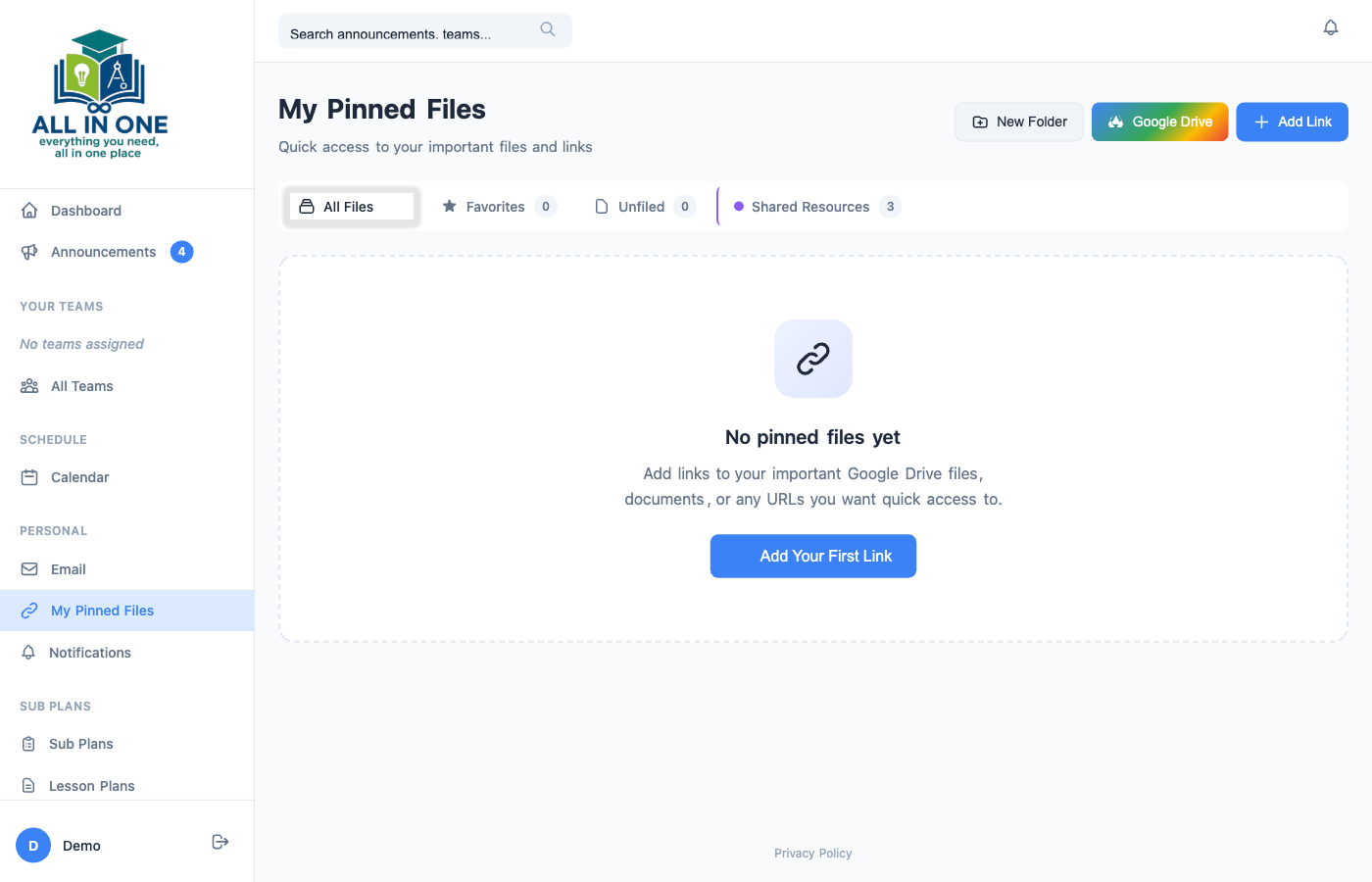 My Pinned Files